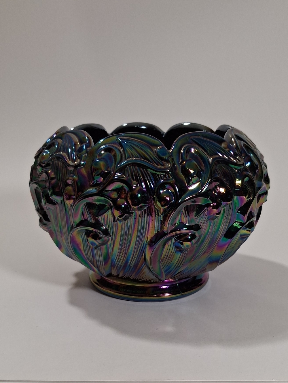 Vintage Fenton Iridescent Glass Bowl